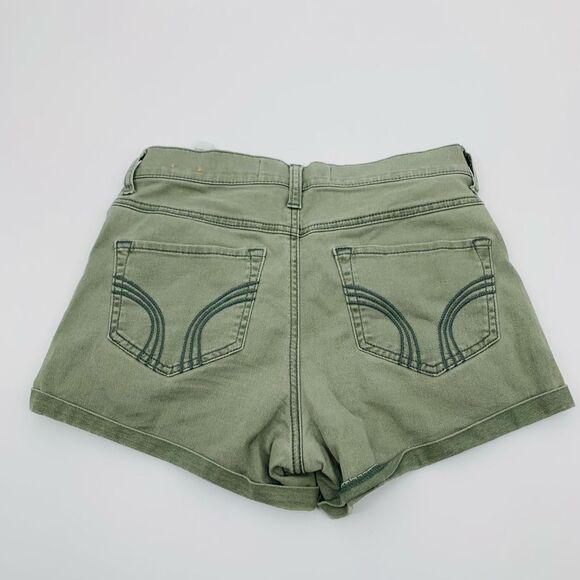Hollister | Women's Green khaki high rise Shorts | size 26 - Picture 4 of 5